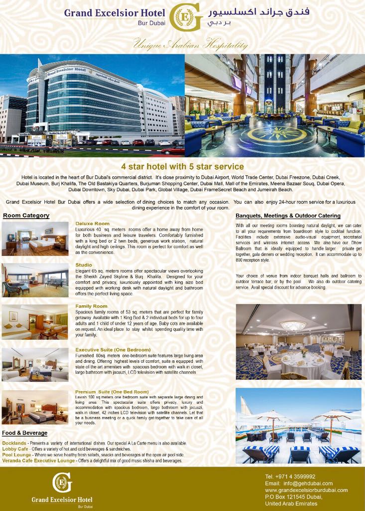 Grand Excelsior Hotel - Bur Dubai